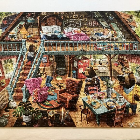 Ravensburger Puzzle, Goldilocks Gets Caught!, 1000 pieces, AWESOME Puzzle - Picture 1 of 6